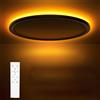 Gaethra Plafoniera Led Soffitto 24W, Plafoniere Led 3000K-6500K, Dimmerabile,1800K Luce Notturna con Telecomando per Camere da letto, Soggiorni, Cucina, Bagno