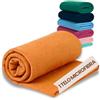 SoNiT home decor SONIT - Telo Mare Microfibra - Telo Mare e Palestra Ultra Leggero Asciugatura Rapida - Asciugamano Microfibra per Spiaggia, Sport e Viaggi 90x160 cm - Arancio