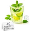 G.M. DISTRIBUZIONE 40 Bicchieri Cocktail da 350 ml, in PP Trasparenti, Infrangibili, Riutilizzabili, per Cocktail, Long Drink, Gin Tonic, Mojito, Aperol Spritz - Made in Italy