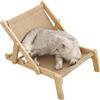 Generico Lettino Per Gatti Rialzato, Sedia Tiragraffi Per Gatti In Cartone Sisal, Regolabile Con Cuscinetto In Sisal, Legno Naturale Per Gatti Piccoli, Sedia In Sisal, Tiragraffi Per Gatti