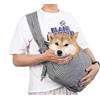 CYBERNOVA Piccolo trasportino per cani e gatti da 1,4 a 6,8 kg, in tessuto fresco e con tasca, borsa a mani libere per cani, gatti, cuccioli, borsa da trasporto per viaggi e passeggiate all'aperto