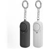 Qoosea 2 Allarme Personale Safesound Security Alarm 130dB Sirena Allarmi di Sicurezza Forti Portachiavi con Luce LED Polizia Approvato Allarme di Sicurezza per i Bambini Donne Anziane Studenti
