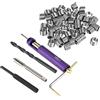Walfront 50 Pezzi M6 in Acciaio Inox M6 55466 M6 X 1 Metrico Kit di Riparazione Filettatura Grossa Inserto Filettato Filo Set di Strumenti Combinati Kit di Riparazione Filettatura con Punte