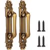Ejoyous 2Pcs Maniglie per Porte e Mobili Stile Europeo Vintage - Ferramenta Ottone Antico per Cassetti e Porte Antiche
