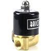BACOENG DC 12V 1/4 Elettrico elettrovalvola Ottone Solenoid Valve per Acqua Aria Olio NC