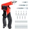 Wvu & Wvo Kit tassello Molly con pinza, Paick Ancoraggi per pareti cave con 34 tasselli Molly, pinza professionale adatta per M3/M4/M5/M6/M8