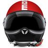 MOMO Design Casco CLASSIC Rosso Opaco - Bianco, Taglia XL