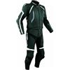 A-Pro Tuta Pelle Moto Racing Pista Sport 2 Pezzi Divisibile Giacca Pantalone Nero 56
