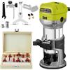 DEWINNER Rifilatore Fresatrice Verticale per Legno Elettrica 7100W 13000-33000 RPM, 6 Velocità Variabili, Legno Rifilatrice Elettrica Con 12 pezzi Fresatura Cuter e 3 Mandrino (1/4pollici/6mm/8mm)