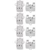 Generic XYWHPGV 8 pezzi F34B AC 500V 2A 2GX13 Base Light Socket PL Portalampada per tubo fluorescente(91dff cd3ce 49b1b 0b593 c5497 d246c