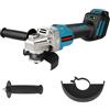 ONEVAN smerigliatrice a batteria, smerigliatrice angolare 125 mm per batterie Makita 18V, 6 velocità regolabili, flex flessibile a batteria moletta senza fili senza spazzole