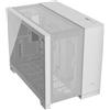 CORSAIR 2500D AIRFLOW mATX PC Case - Nessuna Ventola Inclusa - Design a Doppia Camera - Ampia Flessibilità di Raffreddamento - Compatibile con Schede Madri a Connessione Inversa - Bianco