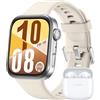 HUAWEI WATCH FIT 4 Smartwatch, + Freebuds SE2 Bianco, 100 Modalità di Allenamento, Ultra-sottile, Fitness Tracker, iOS & Android, Cassa in Alluminio, fino a 10 Giorni, AMOLED, 30 mesi di Garanzia