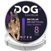 Generico Collare Antiparassitario Per Cani: Protezione Totale Contro Pulci e Zecche! 100% Naturale Composto Da Oli Essenziali - 65 cm Regolabile Impermeabile Per Tutte Le Taglie - 8 Mesi Di Protezione