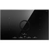 Elica PRF0196335, Piano cottura a induzione con cappa aspirante integrata NIKOLATESLA SWITCH GLOW EVO BL/A/83, Black
