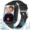 LITEYPP smartwatch bambini 4G smartwatch per bambini con GPS e telefono, orologio per bambini per telefonare con WiFi, SOS, sveglia, modalità scuola, impermeabile, regalo per ragazzi e ragazze (Nero)