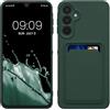 kwmobile Custodia Compatibile con Samsung Galaxy A16 5G Cover - Back Case Cellulare con Slot Porta Carte - Morbida in Silicone TPU verde scuro