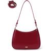 Aileway Borsa a mano da donna piccola, a tracolla in pelle PU, retro Y2K Hobo Borsa a tracolla alla moda con tracolla per tutti i giorni, uscite, feste, Colore: rosso