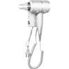 QL Asciugacapelli da Parete con Supporto e Porta USB,Phon per Capelli Muro con Ionico e ThermoProtect 2000watt,per Hotel Casa,Bianco