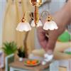 Lampadario per casa delle bambole Mini lampada fatta a mano per cucina
