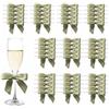 MORSUNBELA 50 Fiocchi Regalo di Natale, Fiocchi, Decorazione per Matrimoni e Confezioni Regalo, Verde Muschio