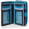 VISCONTI ® Portafoglio Donna Vera Pelle con protezione RFID Porta Carte di Credito con Portamonete Borsellino Portafogli Porta Banconote - COLORADO (toni del blu (blue multi))