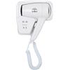 ELRIBIRD Asciugacapelli da Parete 1200W con Protezione Surriscaldamento e Presa Rasoio - Colore Bianco, Perfetto per Hotel, Resort, Casa, Appartamenti in Affitto - Compatto e Sicuro