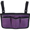 Spldsun Borsa da Sedia Rotelle con Strisce Riflettenti, per Sedie Rotelle, Passeggini, Scooter per Disabili (Viola)