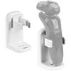 Linkidea - Set da 2 supporti adesivi da parete per rasoio, organizer per rasoi elettrici da bagno compatibile con Philips Norelco serie 2400, 7000, 3600 e Braun serie 3, 5, 7 (Bianco)