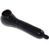 Rubberfashion Guaina in lattice anatomica con venature - Guaina in lattice per il pene con scroto per uomini 21 cm nero 0,4 mm Taglia unica