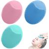 YIFLorine TANG Spazzola da Bagno per Neonati,3 Pezzi Spazzola per Culla Silicone Spazzola Pulizia Spazzola e Pettine Neonato per Esfoliazione Del Viso Massaggio Pulizia Dei Pori(Blu,Verde,Rosa)