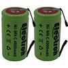 Electron 2x Batteria ricaricabile Ni-Mh C 1/2 mezza torcia 1,2V 4000mAh con lamelle linguette terminali a saldare per pacco pacchi batteria