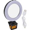 Spacnana Selfie Ring Light Clip Portatile Ricaricabile su Selfie Fill Light per Smart Phone Fotocamera Video Ricarica USB