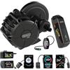 Bafang M625/M325/M225 Elettrica Bicicletta Conversione Kit con Motore Centrale 48V/52V 750W/500W/250W (Display e Batteria Opzionali) per Biciclette da Mountain, Strada e Città, Manico Basso 68-73mm