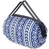 GIMIRO Multifunzionale Pieghevole Borsa Da Viaggio Duffel Zaino Borsa A Tracolla Grande Capacità Shopping Borse Sport Fitness, Irregular Blue Stripe, Borsa