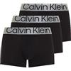 Calvin Klein Trunk 3pk 000nb3130a Boxer, Nero (Black), XS Uomo