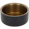 Kerbl Pet ciotola in acciaio inox dorato, 450 ml, nero/oro, 5,7 cm, Ø13 cm, ciotola per cani, ciotola per gatti, ciotola per l'alimentazione, acciaio inox, cani, gatti