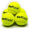 Petface Mini palline da tennis Super per cani, 4,8 cm, 5 pezzi