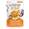 Schesir, Zuppa con Filetti di Tonno con Carote e Zucca, Cibo Umido Complementare per Gatti, Ricetta Originale, 100% Naturale, 12 buste da 40g