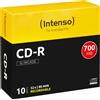 Intenso Q-Connect KF00419 CDR da 700 MB, Argento, Confezione da 10 Pezzi Co (CD)
