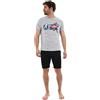 Marvel Avengers Uomo Pigiama Corto (Blu,XL)