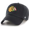47 Brand Chicago Blackhawks Adjustable cap Clean Up NHL Black - One-Size