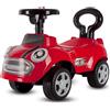 sun baby Macchinina Cavalcabile per Bambini Go Go Fassion, Macchina a spinta da 12 mesi, effetti sonori, sedile e ruote in plastica, protezione antiribaltamento (Rosso)