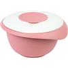 Westmark Ciotola da Cucina con Coperchio in Due Parti, 2.5 L, con Beccuccio, Plastica, Bianco e Rosa, 3153227P
