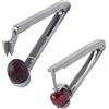 Westmark Set 1 Snocciolatore di Ciligie + 1 Snocciolatore di Prugne, Alluminio, Rivestimento Adatto per il Contatto con Alimenti, Lama in Acciaio Inox, Kernex e Steinex, Argento, 401022E6