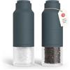 LARS NYSØM Set di Macina Sale e Pepe Set - Macinasale e Macinapepe Manuale | Set di Macinini per Sale e Pepe in Acciaio Inox con Macina Regolabile - Macinino per Pepe e Sale Manuale - Bottiglia Design
