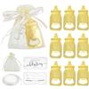 Aokbean 12 Pezzi Apribottiglie Mini Matrimonio Bomboniere-Oro