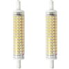 Y.W.Licht R7S LED 118mm Dimmerabile 15W Bianco Caldo 3000K, Lampada 360°, Lineare J118, 2 Pezzi