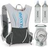 Lixada Zaino Idratazione 5L Zaino Running Leggero Zaino da Corsa Donna Uomo,Zaino Acqua Unisex Adulto con 1 Sacca d'Acqua da 1,5 Litri e 2 Bottiglie d'Acqua Morbida da 450 ml