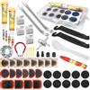 Ghguole Kit Riparazione Pneumatici Bici,57pcs Kit Patch per Bici,Kit Riparazione Camera d'Aria Bici,Kit Riparazione Bici,Kit Ripara Gomme per Bici per Bicicletta Ciclisti,Moto,Veicoli Fuoristrada BMX